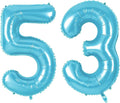 Number 53 Balloons for 53rd Birthday Party Decorations, 0-100 Large No.53 by Joycard