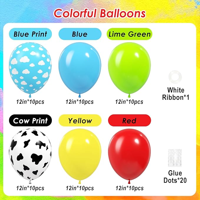 60pcs Colorful Balloons 12inch - Image 2