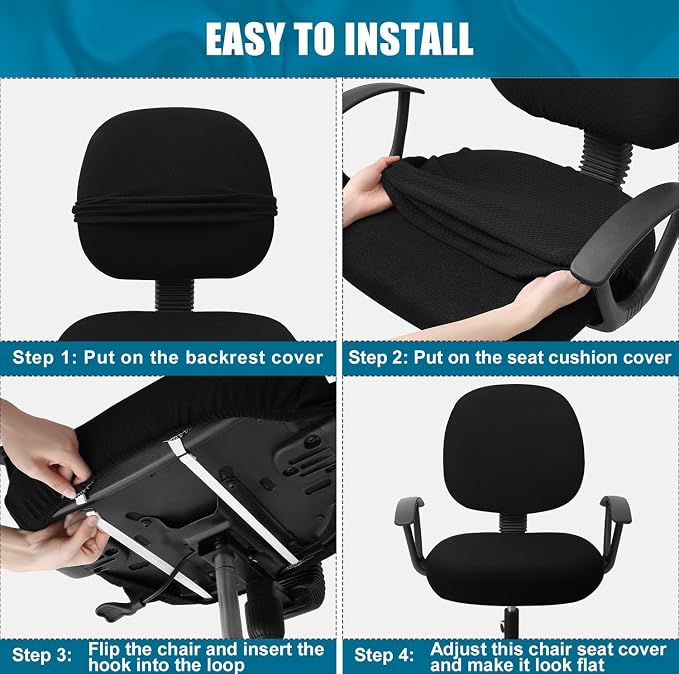 Smiry Office Computer Chair Covers - Image 7