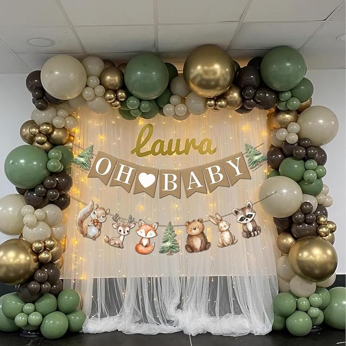 36pcs Banner for Woodland Baby Shower Cow Decorations - Image 6