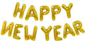 TONIFUL Gold Happy New Year Balloons 16 Inches Mylar Foil Letter Sign Banner by TONIFUL