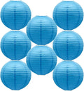 Sky Blue Paper Lanterns Round Shape Lanterns by BARTHEW