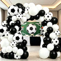 Soccer Party Decorations, Soccer Balloon Garland Arch Kit | Black White by Unknown