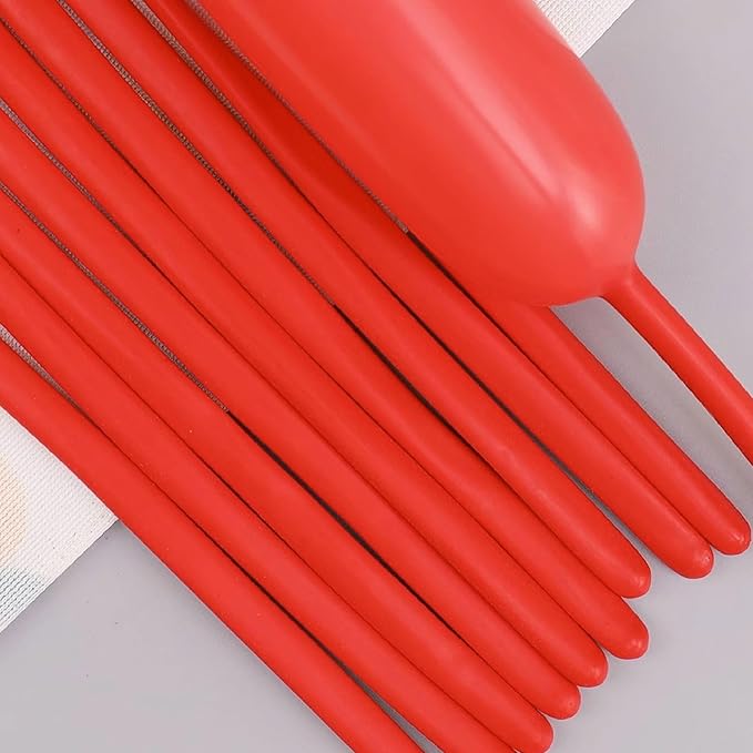 260 Balloons Red, Thickened 100 Pack Long Balloons Twisting Skinny Magic by VHUWE