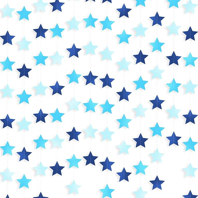 Patelai Glitter Star Garland Banner 2026 Graduation Decor 130 Feet Star Hanging by Patelai