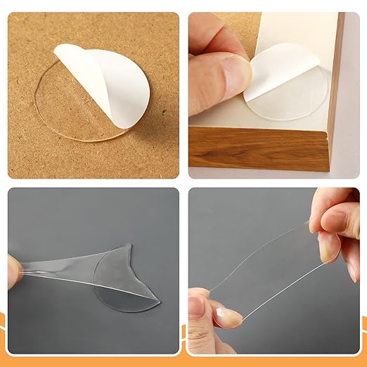 JANYUN 280 Pcs Sticky Dots, Round Putty Clear Sticky Tack Tape - Image 4
