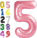 Number 4 Balloon 40 Inch Pearl Pink Balloon by Argthjy