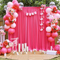 10 ft x 10 ft Wrinkle Free Hot Pink Backdrop Curtains by Outpain