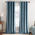 MIULEE Velvet Curtains Dark Slate Blue 52 x 108 Inch Length Set of 2 | Extra by MIULEE