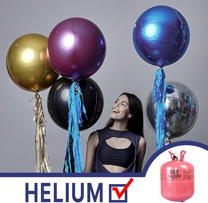 PartyWoo Navy Blue Large Giant Foil 4D Balloons 20pcs Different Sizes | 22 15 - Image 3