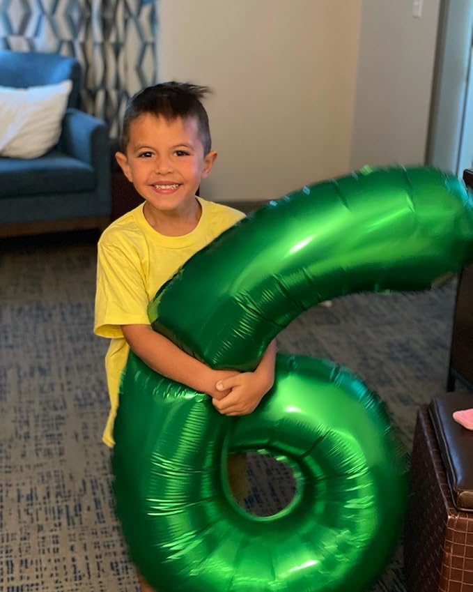 9 Balloon - Green Birthday Number Balloons, 40 Inch Decorations Men Women | - Image 3