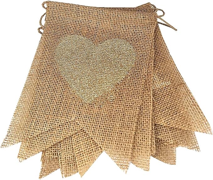 FQTANJU 8 Pcs/Set MR and MRS Burlap Banner, Wedding Hanging Banner - Image 2