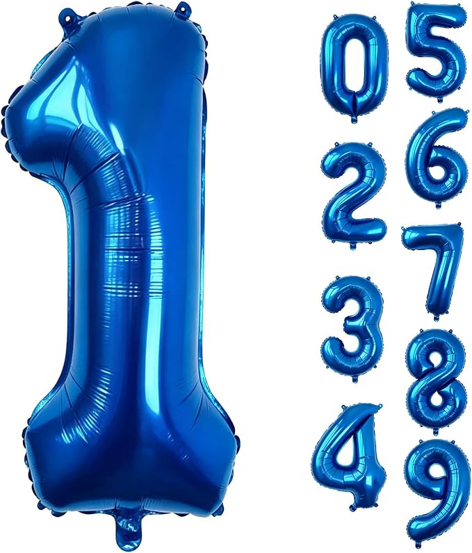 40 Inch Navy Blue Number 1 Foil Balloon by Unknown