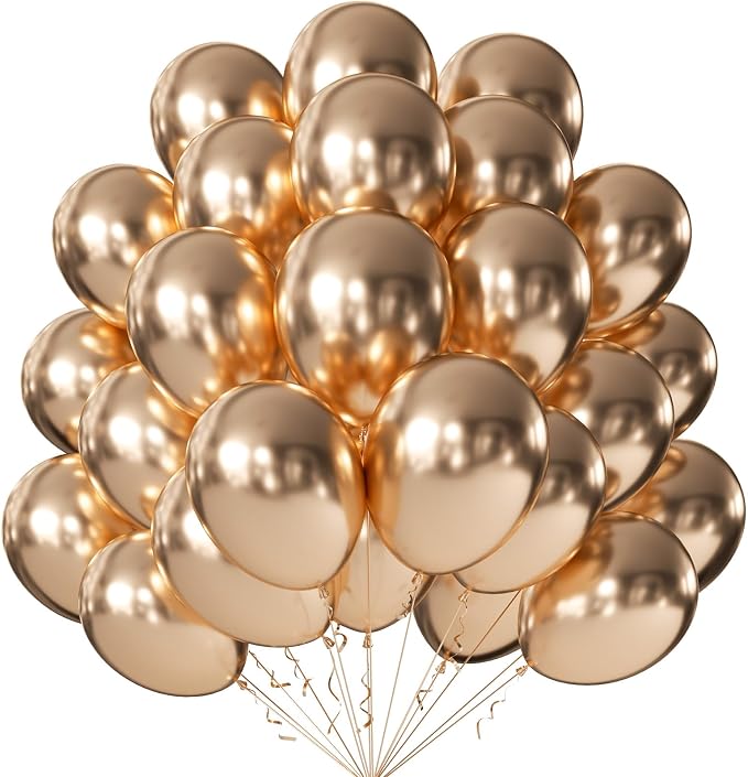 10 Inch Metallic Copper Balloons by KALOR