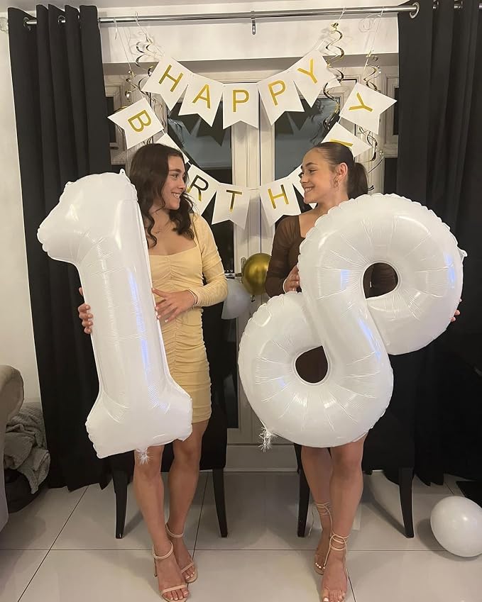 White 18 Balloon - Image 2