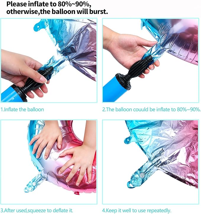 Number Balloon | Number 4 Balloons - Image 6