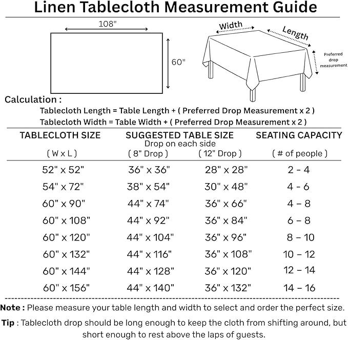 Solino Home Linen Red Tablecloth 60 x 102 Inch - 100% Pure Linen Rectangular Tablecloth - Machine Washable Table Cloth for Christmas, Holiday - Fete