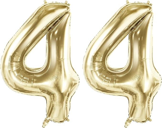 Number 44 Balloons for 44th Birthday Party Decorations, 40 Inch 0-100 by Joycard