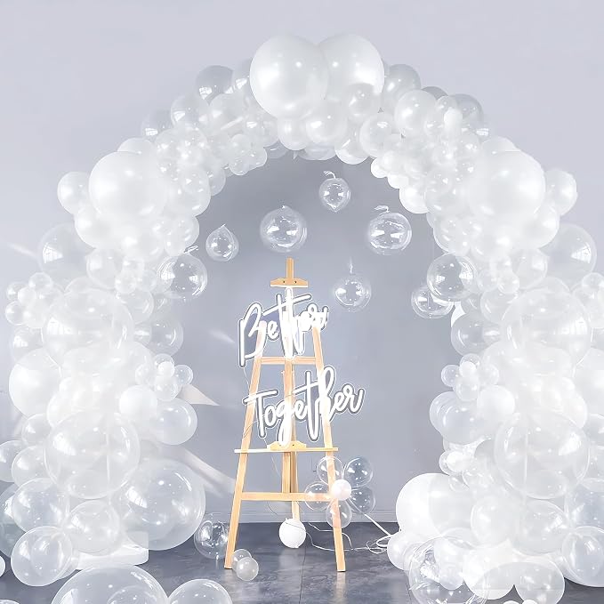 170 Pieces Clear Balloons Different Sizes 5 10 12 18 Inch Latex Balloons Clear by BHUCUTU
