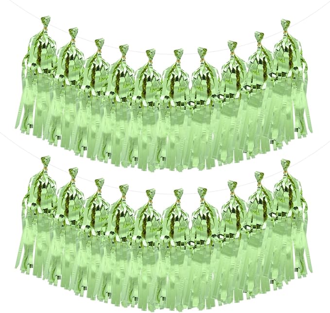 MECCANIXITY 20Pcs Shiny Tassel Garland Banner Tissue Paper by MECCANIXITY