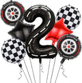Race Car Balloons, 40 Inch Racetrack Number 2 Balloon, Big Number Balloons Black by Yexnum