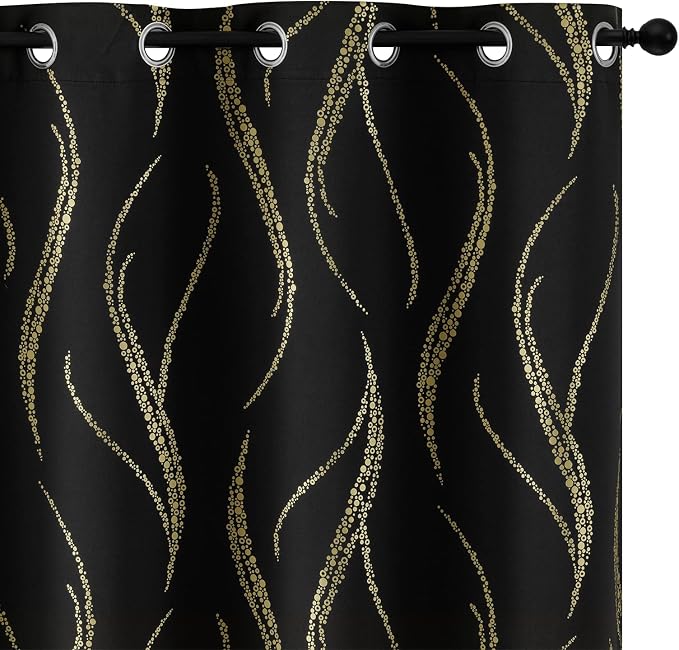 Yakamok Black Blackout Curtains by Yakamok