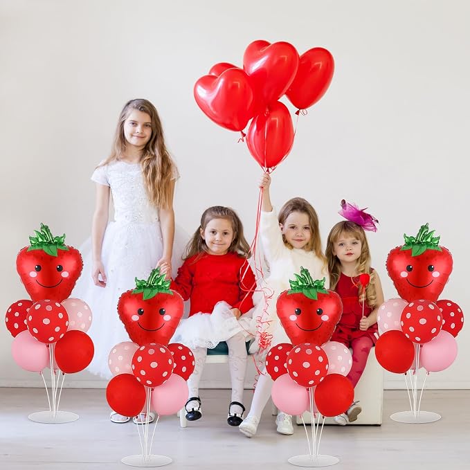 4 Sets Strawberry Party Balloons Stand Kit - Image 6