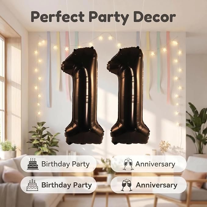 Number 11 Balloon Foil Mylar Balloons - Image 7