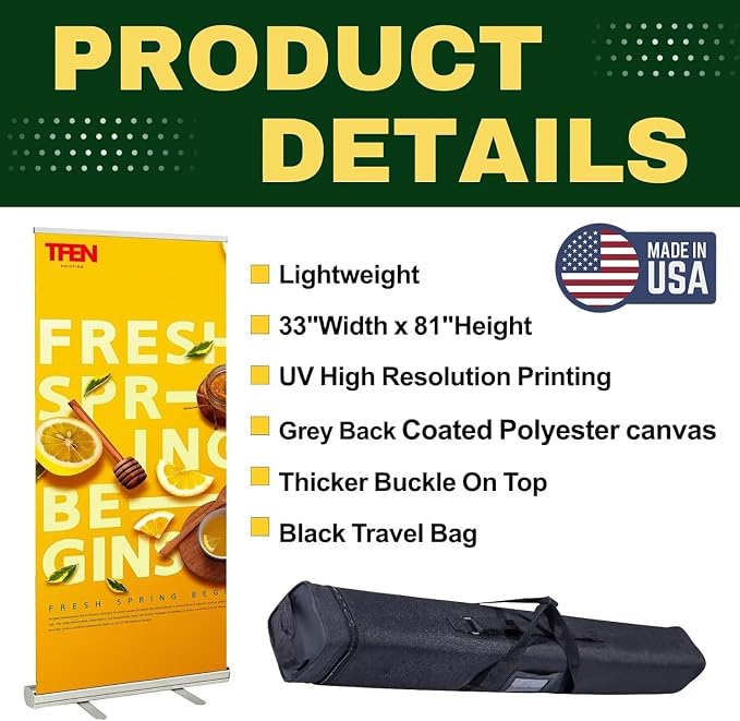 Custom Retractable Banner with Aluminum Silver Stand – Ready in 1 Day, - Image 4