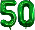 Number 50 Dark Green Balloons 40 Inch Giant Green 50 Numer Foil Helium Balloons by LHOAVWE