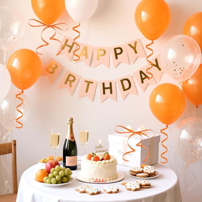 500 Yards Orange Curling Ribbon, 1/5 Inch Wide Balloons String Ribbons - Image 5