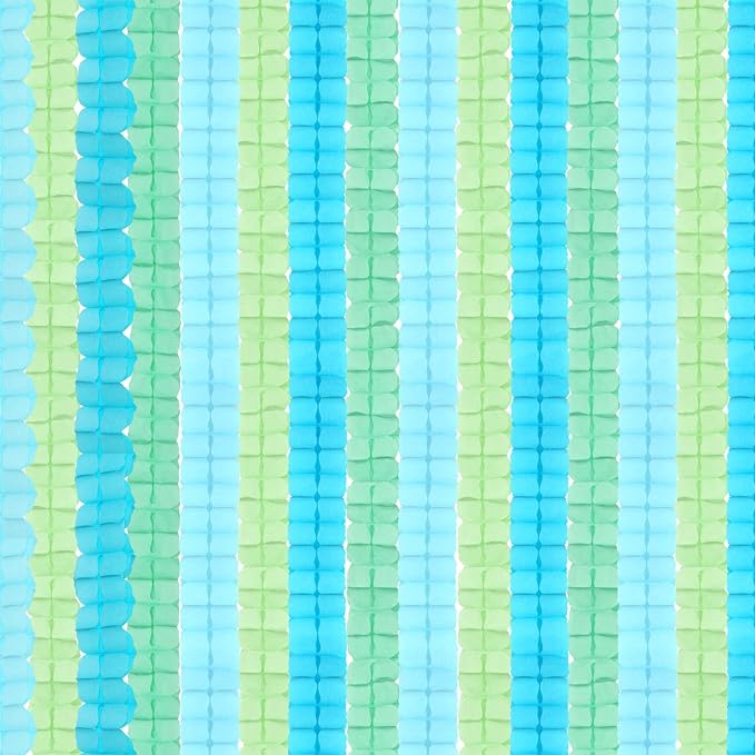 Blue-Green Party-Decorations Streamers Garland - 157Ft Four-Leaf Clover Hanging - Image 2