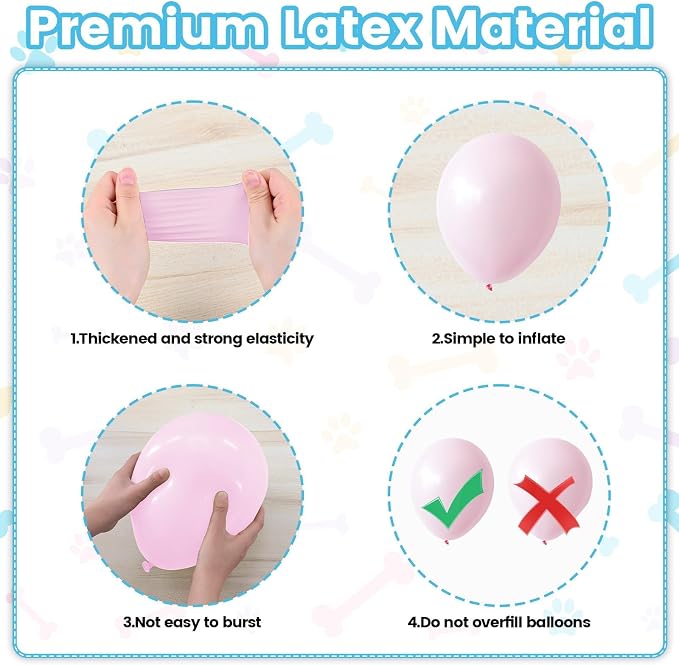Mermaid Balloons, 12 Inch Pastel Pink Purple Blue Pearl Balloons - Image 3