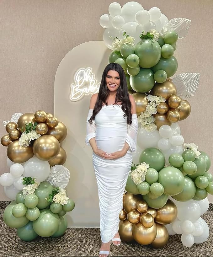 Sage green Balloons - Image 3