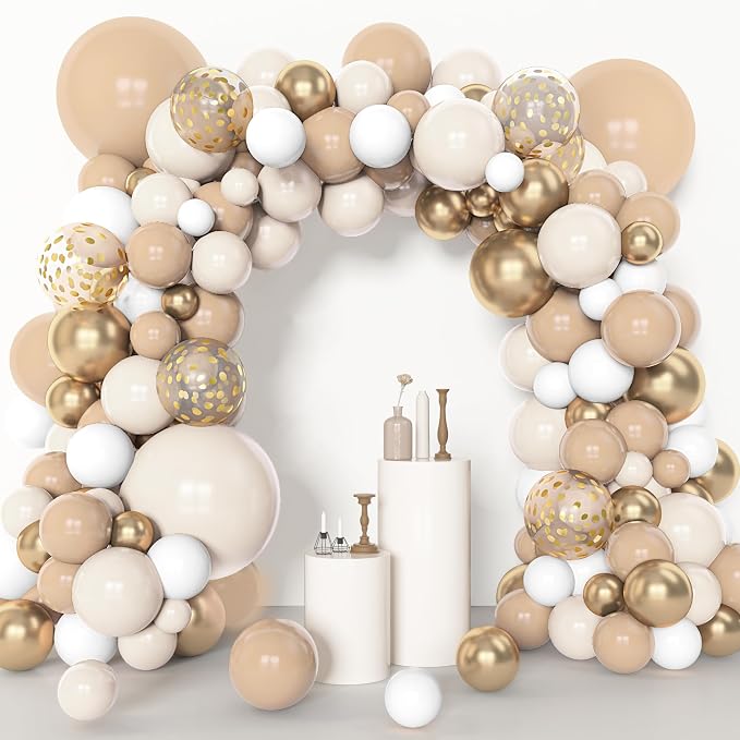 Amandir 153pcs White Sand Balloon Garland Arch Kit Different Sizes | 18 12 10 5 - Image 5