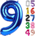 Navy Blue Number 9 Balloon 40 Inch, 9th Birthday Decorations Men Women | Foil by IWERP