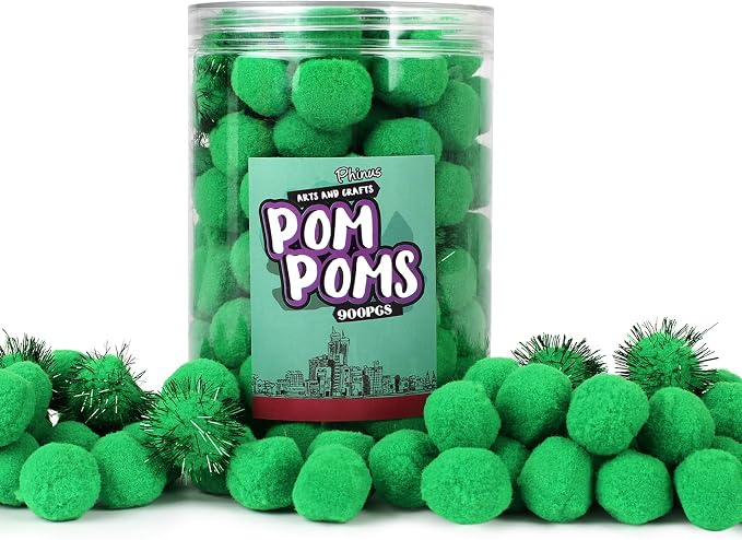 Phinus 200 PCS Pom Poms, 1 Inch Pompoms - Image 5
