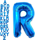 40 Inch Blue Letter R Balloons, DIY Phrase Foil Alphabet Letter R Balloons DIY by LHOAVWE