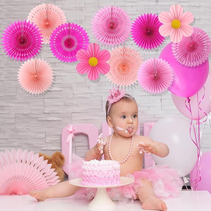 zilue Paper Fans Party Decorations Paper Flowers Decorations - Image 6