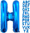 Lovoir 40 Inch Large Blue Letter H Balloons Big Size Jumbo Mylar Foil Helium by Lovoir