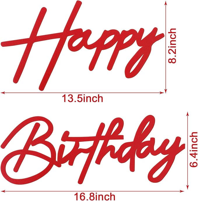 Happy Birthday Sign for Backdrop - Image 2