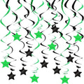 BEISHIDA Green Black Silver Stars Hanging Swirls Graduation Hanging Ornament by Beishida