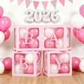 Lovelite Pink Baby Boxes with Letters by Lovelite