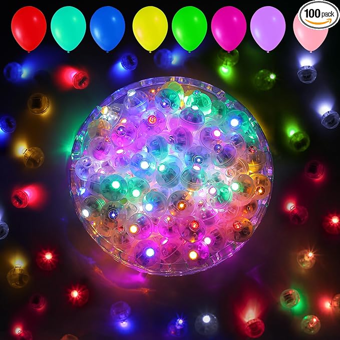 Aogist 100pcs Balloon Lights, Long Standby Time Waterproof Twinkle Mini Light by Aogist