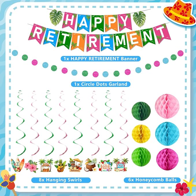 Luau Hawaiian Retirement Party Decorations - Image 2