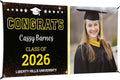Graduation Banner Backdrop, Custom Class of 2026 by MySignCenter