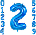 Number 2 Balloons for 2th Birthday Party Decorations, 0-100 Large No.2 Balloons by Joycard
