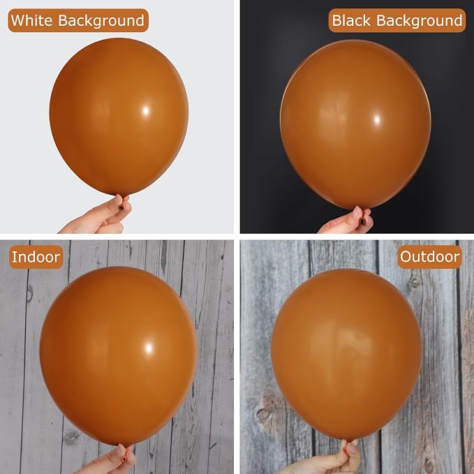 Ouddy Party 129Pcs Burnt Orange Balloons Different Sizes 18 12 10 5 Inch | 6Pcs - Image 4