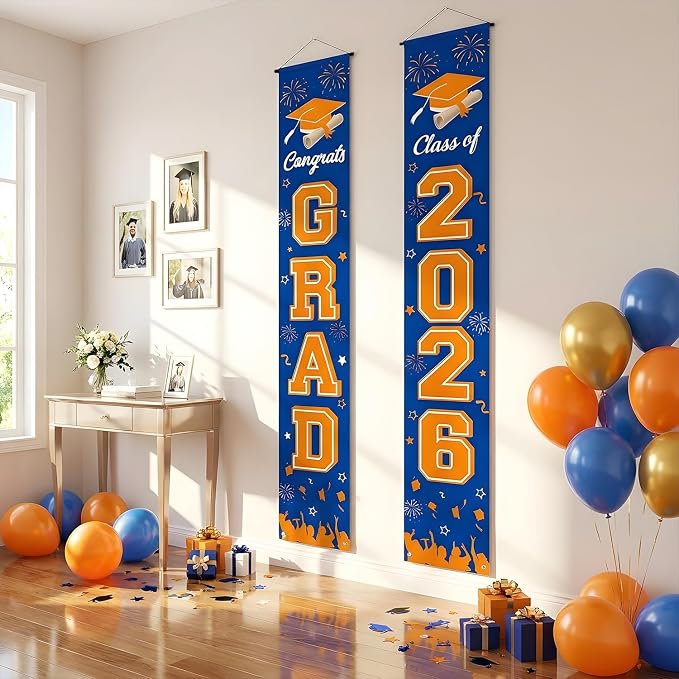 Graduation Decorations 2026 Porch Banner, Congrats Grad Class of 2026 Banner - Image 5