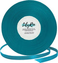Peacock Blue Ribbon 1/4 Inches 36 Yards Satin Roll Perfect by LilyRin